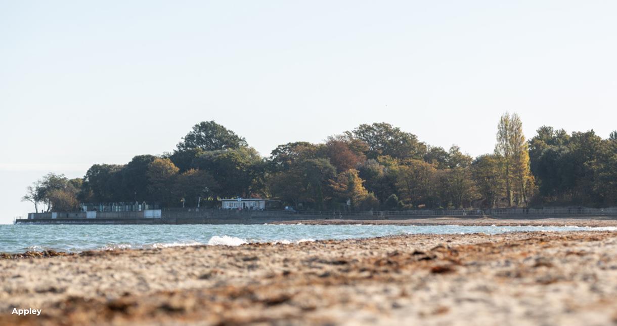 Appley beach on the Isle of Wight