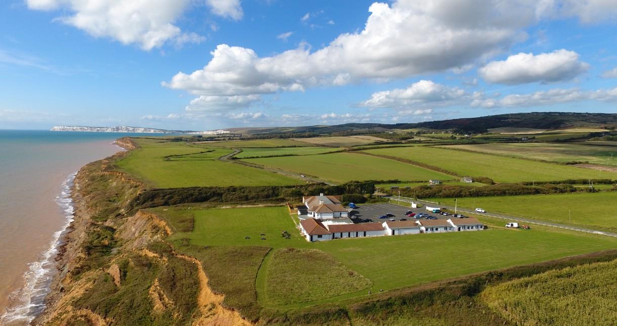 Aerial view of Isle of Wight Pearl in Brighstone