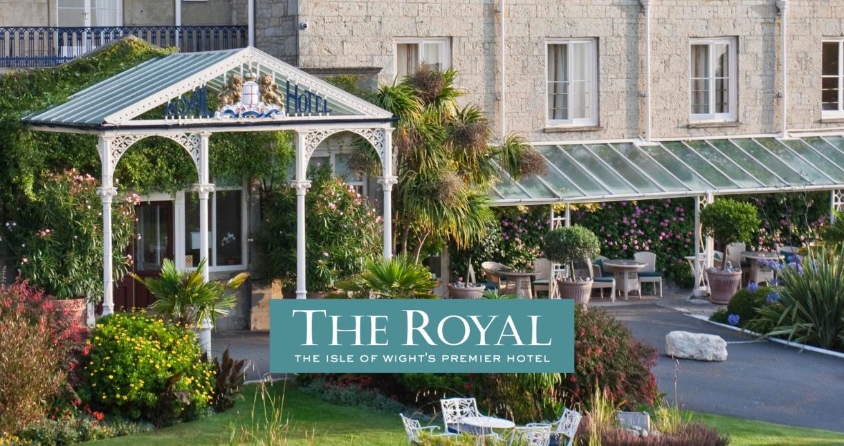 Outside view of The Royal Hotel on the Isle of Wight