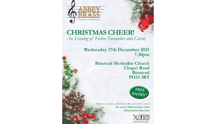 Isle of Wight, Things to do, Christmas Concert, Binstead, Ryde, Abbey Brass