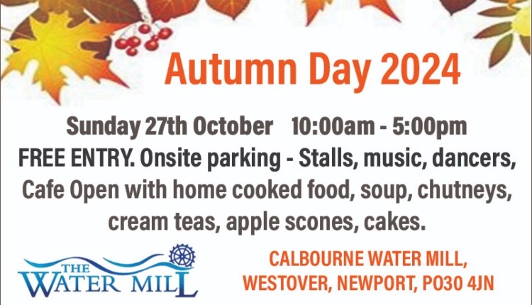 Isle of Wight,  things to do, Calbourne Water Mill, Autumn Day fair.