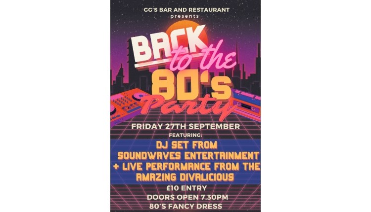 Isle of Wight, Things to do, Back to the 80's DJ set plus live entertainment, GGs at Island Riding Centre