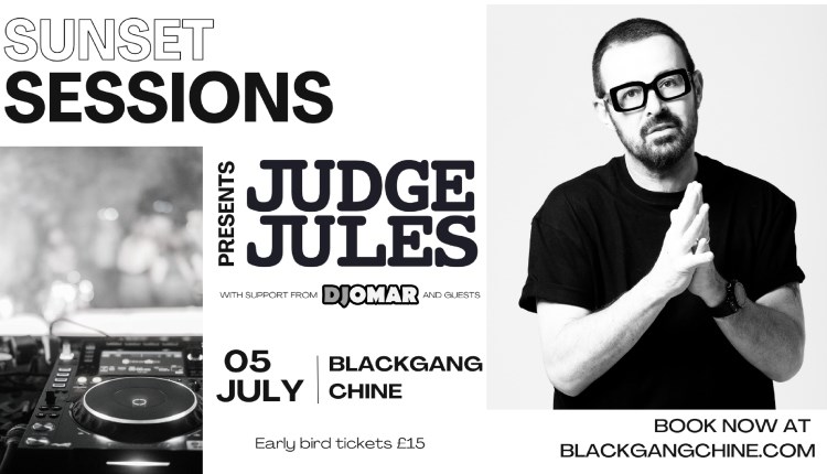 Sunset Sessions at Blackgang Chine, music event, Isle of Wight, Judge Jules Poster