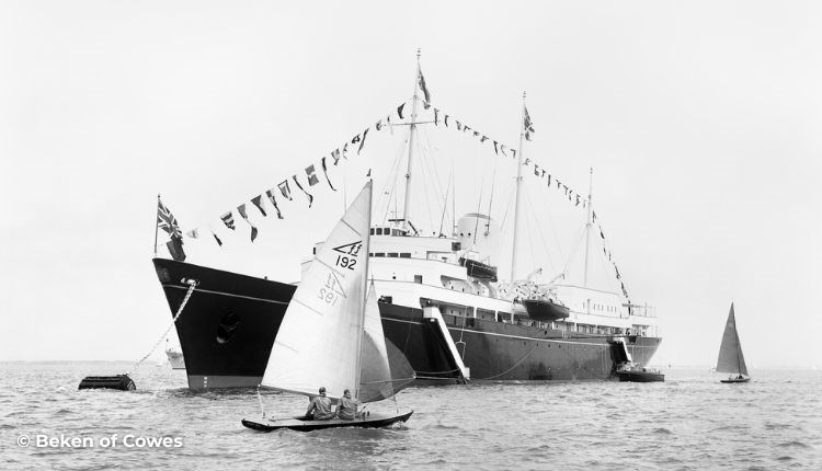 Britannia and Coweslip 1960, Sailing Through Royal History Exhibition: The Royal Yacht Britannia, Isle of Wight