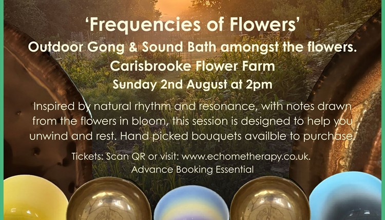 Sound bath at Carisbrooke castle, Isle of Wight, things to do, what's on
