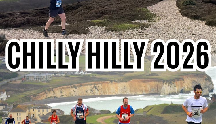 Chilly hilly running event with west wight sports centre, Isle of Wight, health and wellbeing events, community events