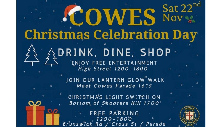 Isle of Wight, Things to do, Cowes Christmas Day, Markets, Parade, Offers, Free Parking