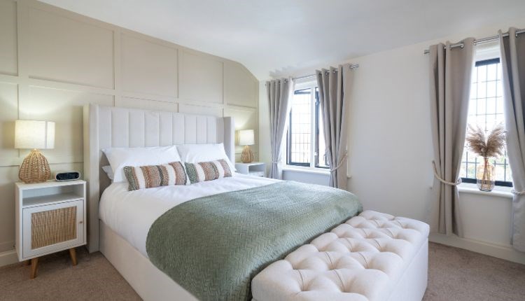 Double bedroom at The Crab & Lobster Inn, Bembridge, Isle of Wight, B&B, boutique rooms, seaside escape