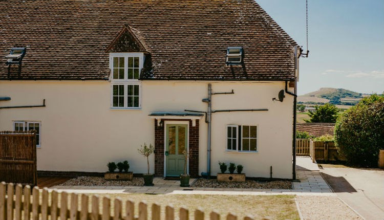 Outside view of Dairyman's Cottage, Tapnell Farm, Self-catering, West Wight, Isle of Wight