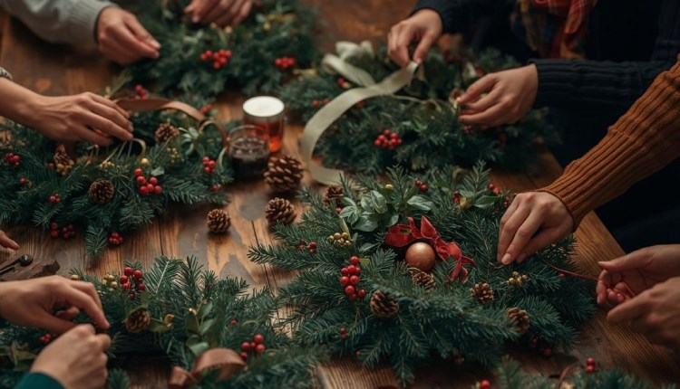 Isle of Wight, things to do, Christmas, Wreath Making, Dimbola, Freshwater Bay