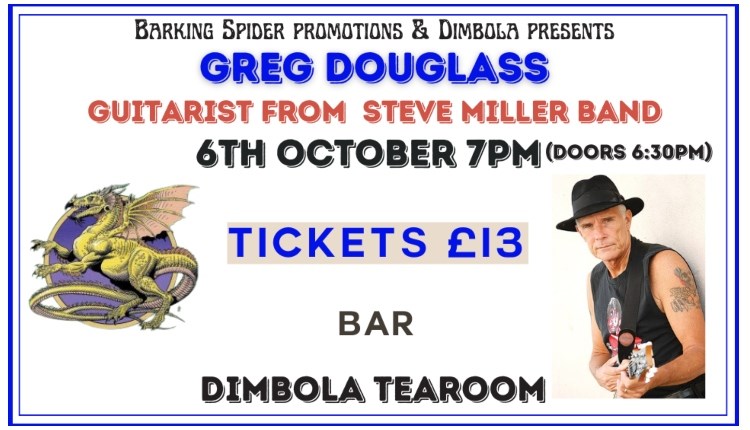 Isle of Wight, Things to do, Dimbola, Freshwater Bay, Live Music, Greg Douglass, Guitarist