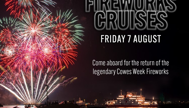 Cowes week fireworks cruise, Red funnel, Isle of Wight, events, Summer events, whats on
