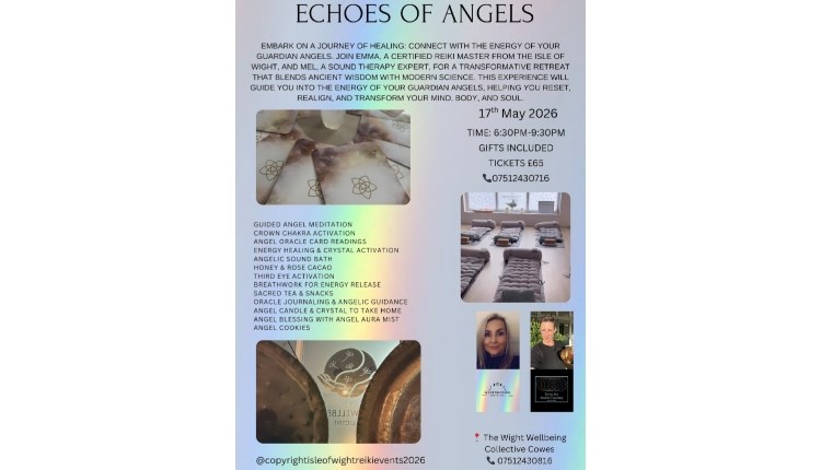 Isle of Wight, Things to do, Reiki and wellbeing workshop poster