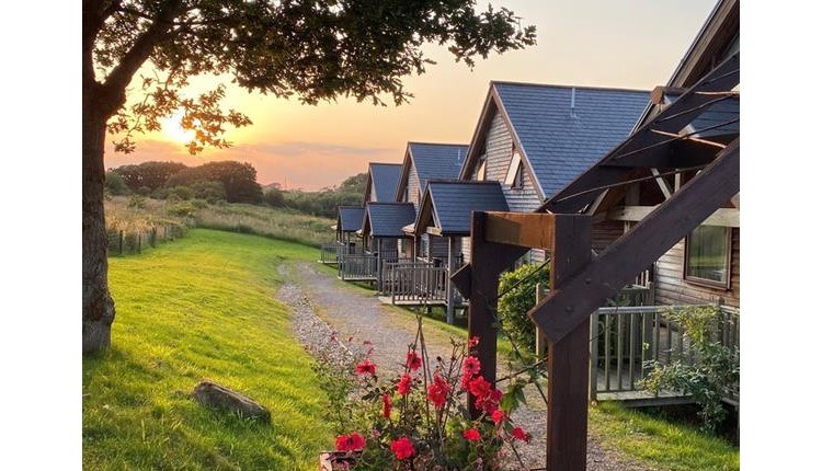 Eco lodges at  at Calbourne Water Mill, self catering, Isle of Wight