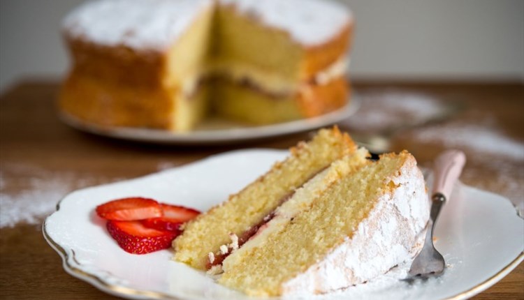 Image of Cake and Slice of Cake, Local Produce, Calbourne Classics, Shalfleet, Isle of Wight
