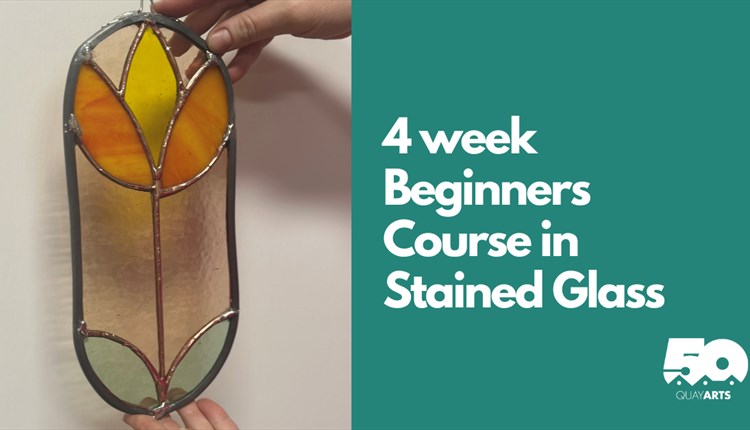 Stained glass art course at quay arts Newport, Isle of Wight, art and crafting events