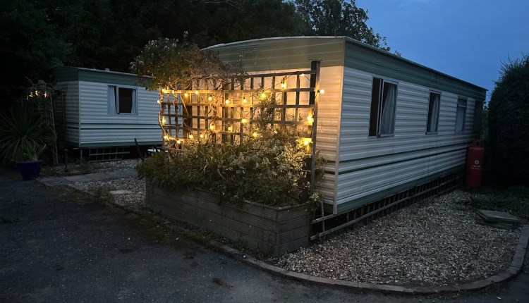 Isle of Wight, accommodation, caravan, retro, Far Out Caravan Retreat, St Lawrence, Night lights
