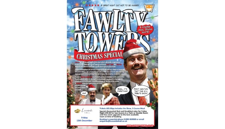 Isle of Wight, Things to do, Events, Food and drink, Christmas Special Fawlty Towers