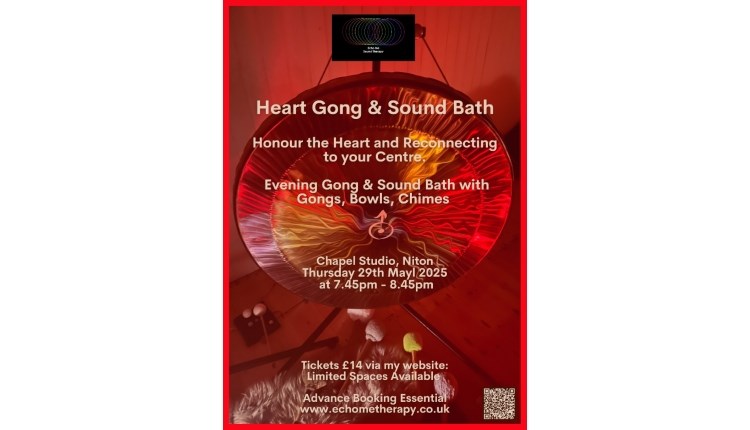 Isle of Wight, Things to do, Sound Bath, Poster, Niton