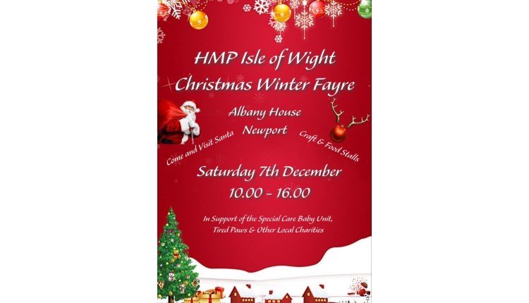 Isle of Wight, Things to do, Christmas Fayre, HMP Isle of Wight, Albany House, flyer