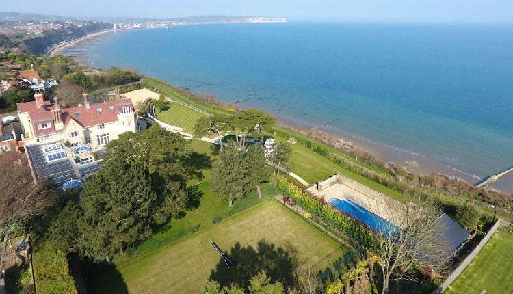 Aerial view of Haven Hall Hotel, Shanklin, Isle of Wight