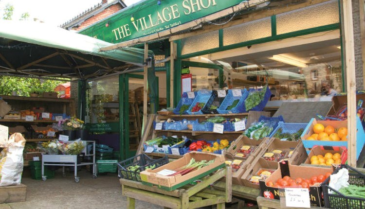 Tourist information point at Brighstone Village Shop, Isle of Wight, Local Produce
