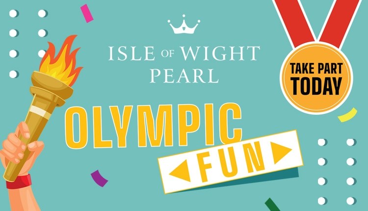 Isle of Wight Pearl Olympic fun poster, family fun activities, what's on, event