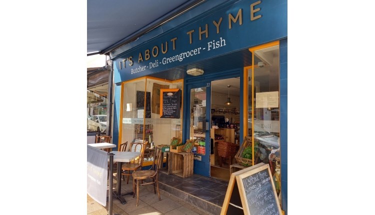 Butcher, Deli, Greengrocer and Fish at It's About Thyme, farm shop, local produce, let's buy local