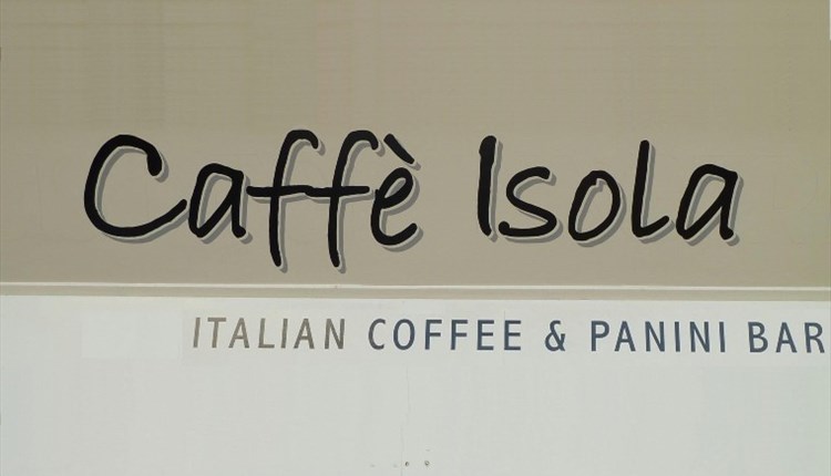 Isle of Wight, Eating Out, Caffe Isola, Newport, Italian Coffee and Panini Bar logo