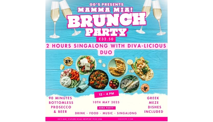 Isle of Wight, Things to do, Bottomless Brunch, Mamma Mia Singalong, GG's Newport