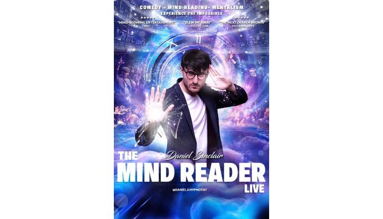 Mind reader live poster, Ventnor Fringe event, Isle of Wight, performance, comedy, music