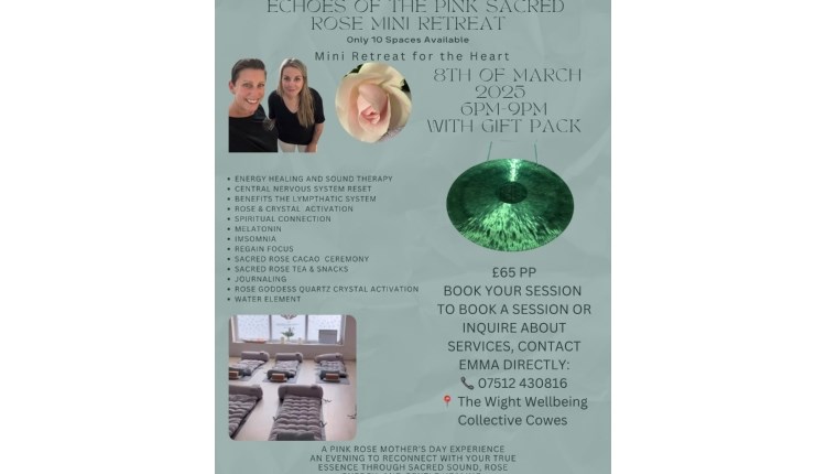 Isle of Wight, Things to do, Health and Wellbeing, Sound Bath, Mothers day Retreat
