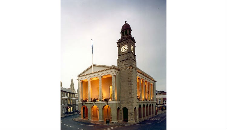 Outside view of The Guildhall where the Museum of Island History is based, Newport, Things to Do