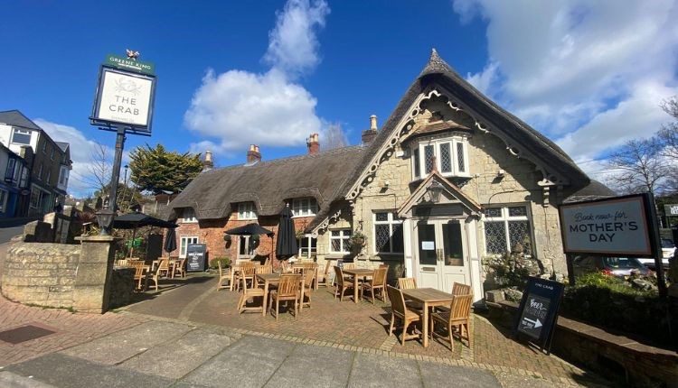 Outside front view of the Crab, pub, Shanklin, Isle of Wight