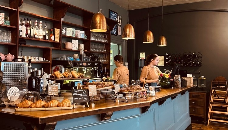 The Piano Cafe, Freshwater, Counter and Staff