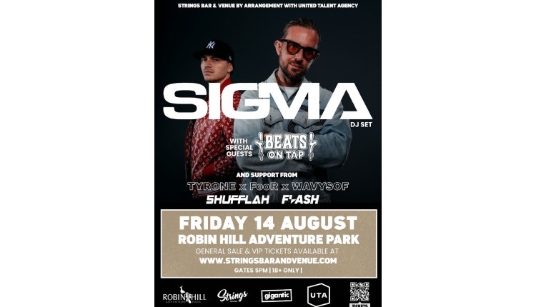 visit isle of wight, things to do, poster for club music night featuring SIGMA