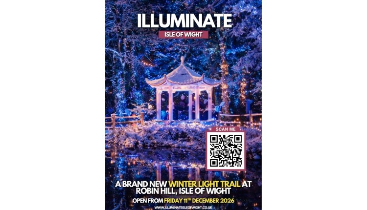 visit isle of wight, things to do, poster for Christmas illuminations