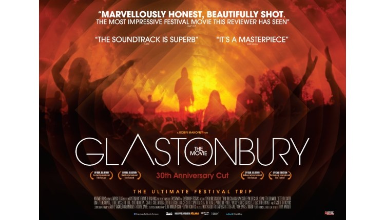 visit isle of wight, things to do, poster for screening of Glastonbury the movie