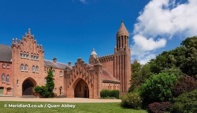 Outside view of Quarr Abbey, Ryde, Isle of Wight, singing, music, event, what's on, island life