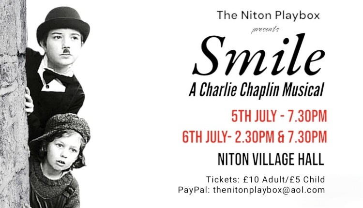 Isle of Wight, Things to do, Theatre, Smile, A Charlie Chaplin Musical, Niton Village Hall,
