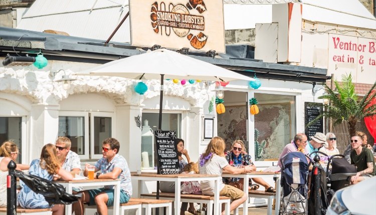 Isle of Wight, Eating Out, Smoking Lobster Ventnor Beach, Frontage