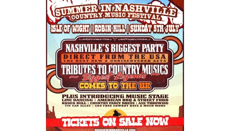 Isle of Wight, things to do, live music, Summer in Nashville, Country Music Festival, Robin Hill, Downend, Newport