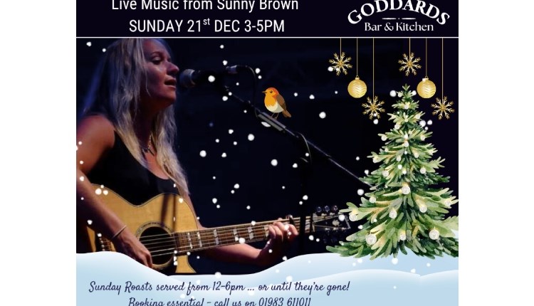 Isle of Wight, Things to do, Live Music, Sunny Brown at Goddards Bar and Kitchen