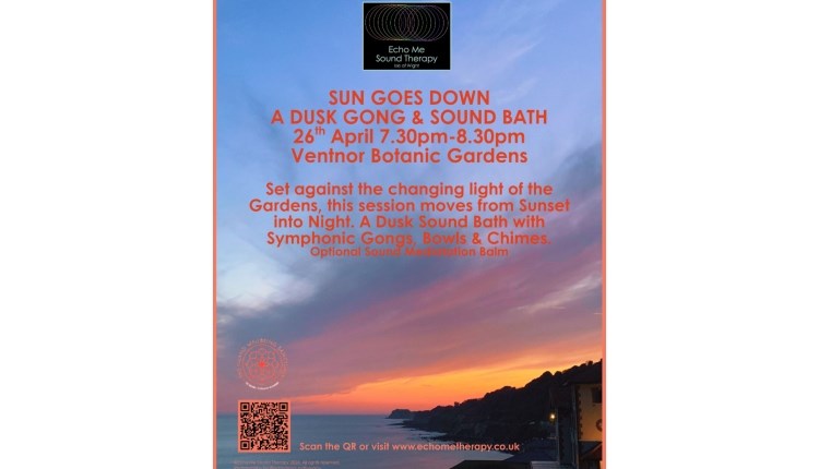 Isle of Wight, Things to do, Ventnor Botanic Gardens, Sunset view of coast