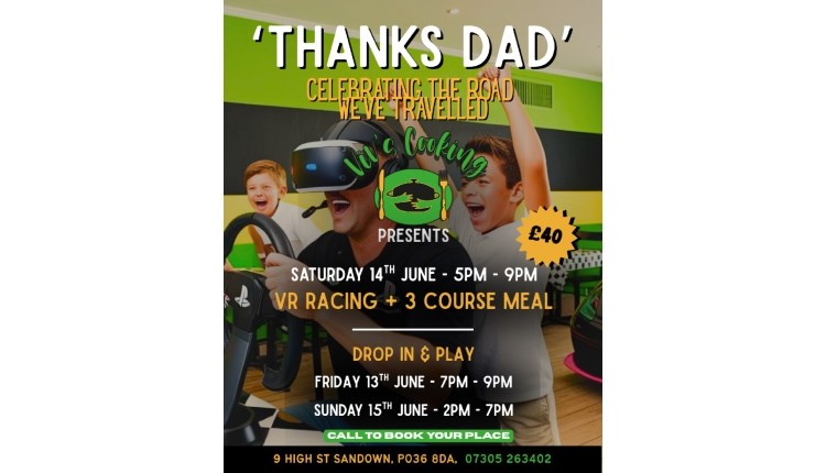 Isle of Wight, things to do, Fathers Day, VR racing and food, Sandown.