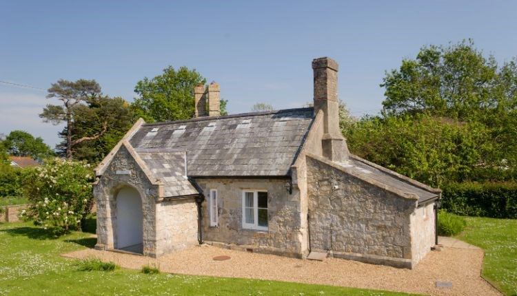 Outside view of the Old Church Lodge, National Trust, Isle of Wight, self catering - Image credit: Steve Thearle