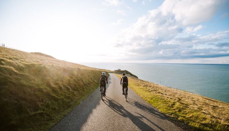 Tim Wiggins riding on the Isle of Wight, Joyride Festival, cycling, wellness, health & wellbeing, food, music, what's on, event