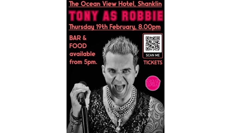 Isle of Wight, Things to do, Live Music, Robbie Williams Tribute, Ocean View Hotel, Shanklin