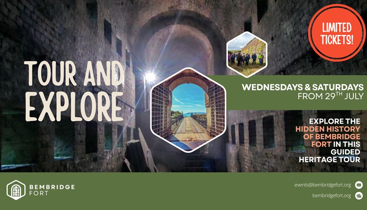 Tour and explore at Bembridge fort, Isle of Wight, events, what's on