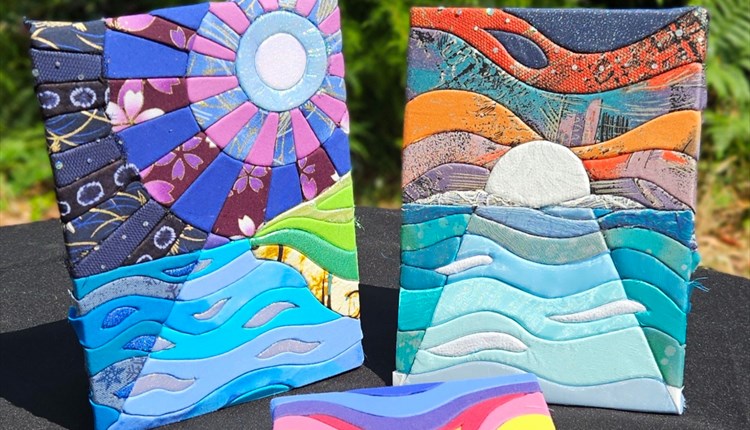 Textile art session at quay arts newport, Isle of Wight, whats on, arts and crafts events